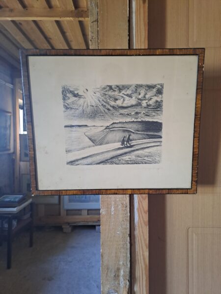 Antikvarinis paveikslas grafika  42×35