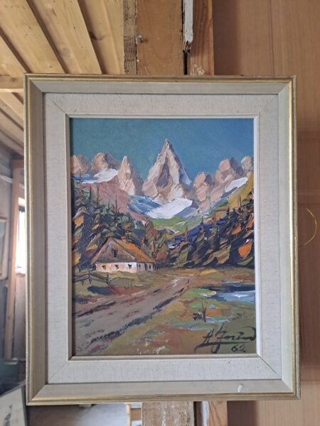 1962 m. antikvarinis paveikslas