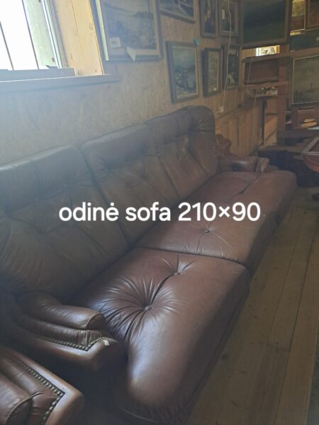Odinė sofa 210×90